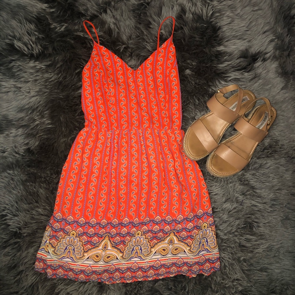 Orange Mini Dress